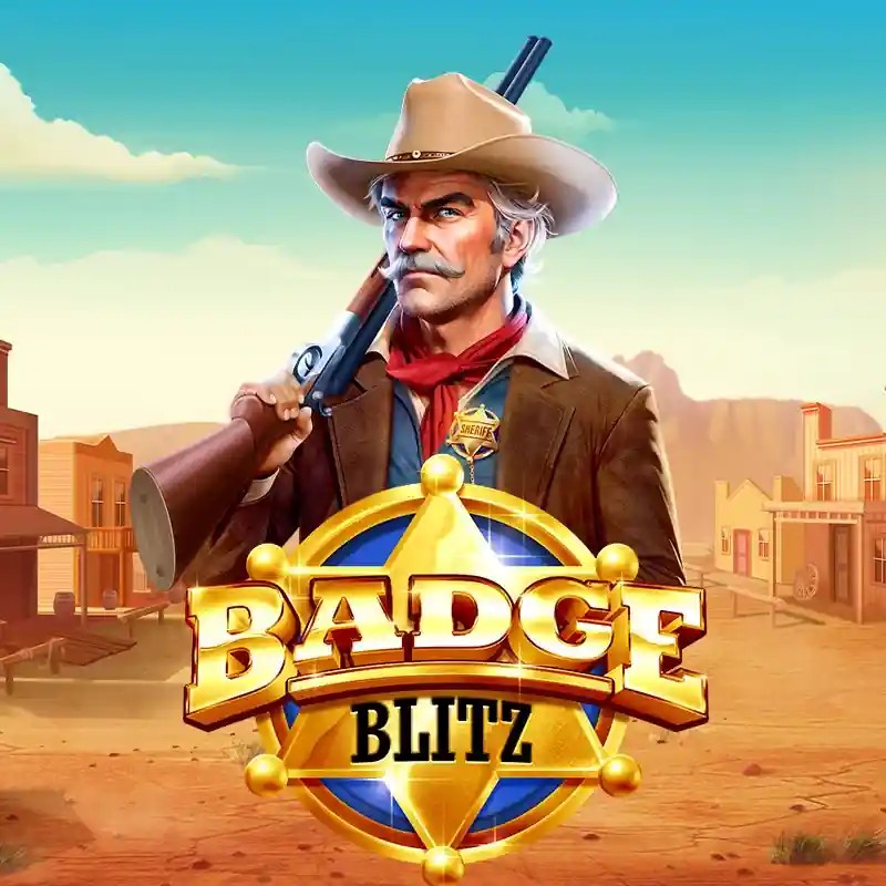 Badge Blitz slot visual from Pragmatic Play available on instasspin.co.uk