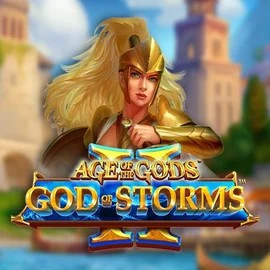 Age Of The Gods: God Of Storms 2 logo – Slots by Playtech at Instaspin Casino